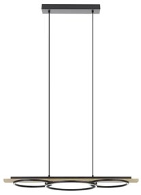 Eglo 901714-LED Dimmelhető csillár BOYAL 2xLED/12,5W/230V+LED/15,5W bézs/fekete