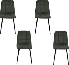 Avenberg ARDEN Étkezőszék szett - 4db, zöld