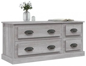 szürke sonoma színű szerelt fa TV-szekrény 100x35,5x45 cm