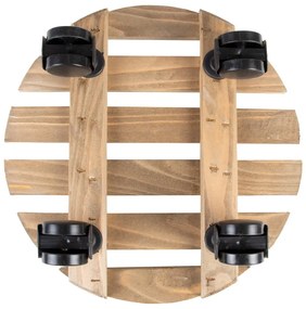 Fa gurulós virágállvány ø 29 cm (magasság 8 cm) Indoor &amp; Outdoor – Esschert Design