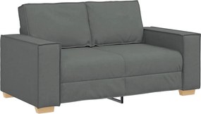 vidaXL kétszemélyes sötétszürke szövetkanapé 160x78x84 cm