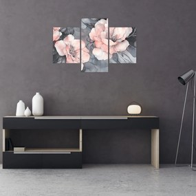 Kép - Virágok vázlata (90x60 cm)