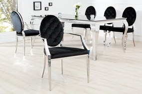 MODERN BAROCK fekete karfás szék