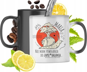 Mágikus bögre Máriának Fekete Matt Nyomtatott Képpel 330ml