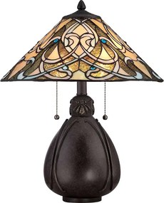Quoizel INDIA QZ-INDIA-TL Asztali lámpa 2x75W/E27