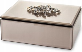 Üveg Pezsgő Ékszerdoboz Kazetta Csillogó Strassz Bross