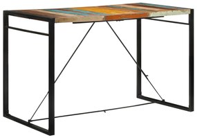 Tömör újrahasznosított fa bárasztal 175x90x110 cm