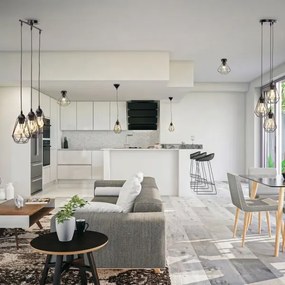 Mennyezeti lámpa 1xE27/40W/230V fekete