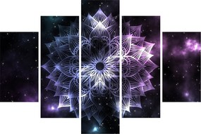 Kép - Lótusz mandala az űrben (150x105 cm)