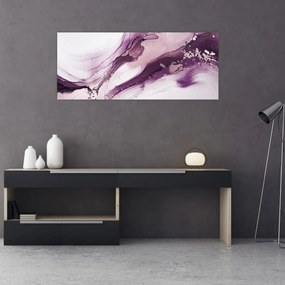 Kép - Lila folyadék művészet (120x50 cm)