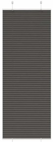 pliszírozott redőny fekete 70x200 cm szövetszélesség 69,4 cm