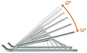 Notebookállvány, asztali, DURABLE FOLD, ezüst (D505123)