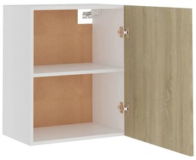 2 db sonoma tölgy színű szerelt fa függő szekrény 50x31x60 cm