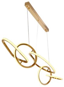 LED zsinóros csillár ANNELI LED/45W/230V 125 cm arany