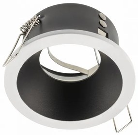 Lámpa Mennyezeti lámpatest ELVA, IP54, Ø85x45mm,kör, fehér/fekete