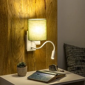 Brilagi - LED Fali lámpa NUBILA 1xE27/25W/230V + LED/3W fehér/zöld