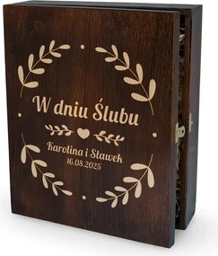 Esküvői Ajándék Az Ifjú Párnak Borosdoboz Poharakkal Név Dátum