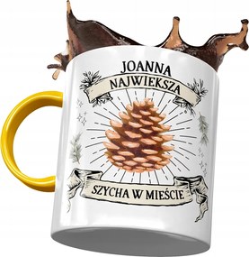 Sárga Bögre Johannának Asi Barátnőknek Ajándék Nyomtatott Fotóval