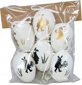 6db Húsvéti tojás medál 6cm Húsvéti tojás medál szett