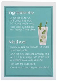 Fehér-zöld dekoratív papír tárolódoboz 18x4x25 cm Mojito – PT LIVING