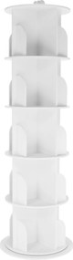 Forgó polcállvány, 5 polc, fehér, ERION TYP 2 + ajándék