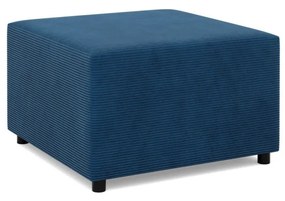 Zeus puff, kordbársony, 70x70, kék