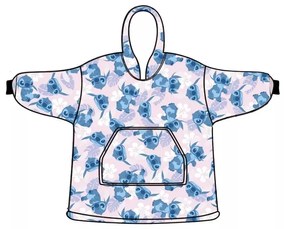 Disney Lilo és Stitch, A csillagkutya Light Rose felnőtt belebújós plüss polár takaró, poncsó