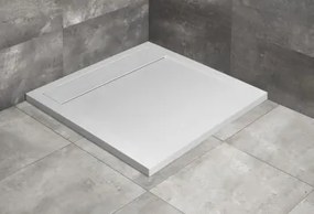 Radaway Teos C szögletes lapos zuhanytálca Fehér színben