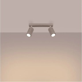 Szürkésbarna fém spotlámpa 6,5x30 cm Gleam – Sollux