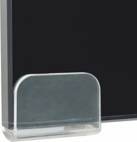 Fekete üveg TV/monitor állvány 80x30x13 cm