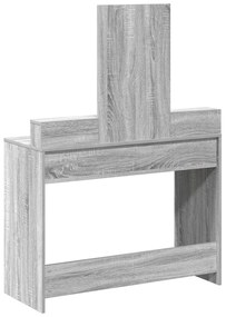 Öltöztetőasztal Fiókokkal Szürke Sonoma 100x41x140 cm