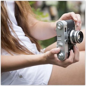 Poszterek 30x30 Vintage fényképezőgép