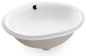 Bathco 0054 - Süllyesztett mosdó MODENA 43,5x38,5 cm porcelán/fehér