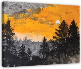Vászonkép Erdő Táj Absztrakt Beton Hálószoba Nappali Vászon 60x40