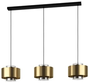 Eglo 390067 - Csillár zsinóron DUGLIA 3xE27/40W/230V arany