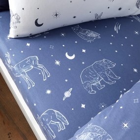 Gumis flanel gyerek lepedő 70x140 cm Starlight Animals – Bianca