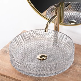 Pultos mosdókagyló Rea Cristal Transparent 39