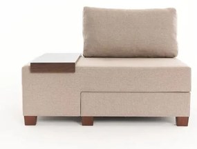 Egyszemélyes kanapéágy- Perenna Linen Balos - Krém