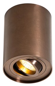 Modern mennyezeti reflektor sötét bronz színben, dönthető és forgatható - Rondoo Up