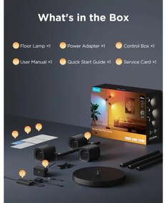 Govee - LED RGBICWW Fényerőszabályozható állólámpa TREE MATTER LED/48W/230V Wi-Fi