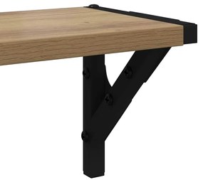 vidaXL Falpolcok 2 pcs Artisan tölgy 80 x 15 x 15,5 cm Faanyag