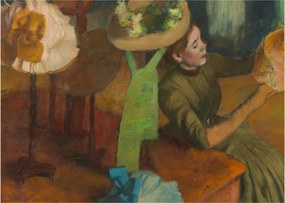 Kép - Edgar Degas, The Millinery Shop, reprodukciók (70x50 cm)