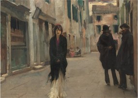 Kép - John Singer Sargent, Street in Venice, reprodukciók (70x50 cm)
