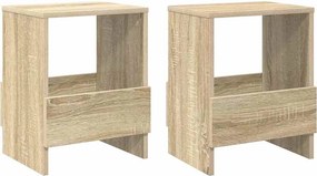 vidaXL Magazin állvány 2 pcs Sonoma tölgy 35 x 30 x 45 cm