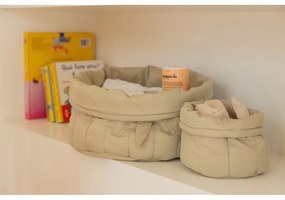 Világoszöld textil gyerek tárolódoboz szett 2 db-os ø 30x20 cm Bambie Olive – Lorena Canals