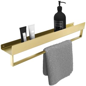Fürdőszobai polc SF01 60cm gold brush