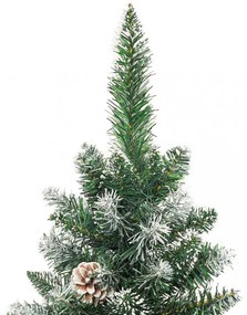 vékony PVC műkarácsonyfa állvánnyal 120 cm