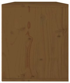 mézbarna tömör fenyőfa faliszekrény 60 x 30 x 35 cm