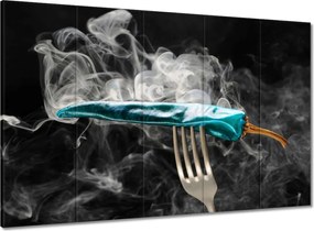 Vászonkép 100x70 Kék paprika