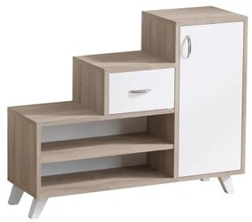 Cipősszekrény RETRO 77x90 cm bézs/fehér